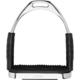 SPRENGER HS SYSTEM-4 STIRRUPS, ST.ST. WITH BLACK PAD 4.3/4"